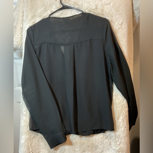 Charlotte Russe black Long sleeve blouse - Picture 4 of 5